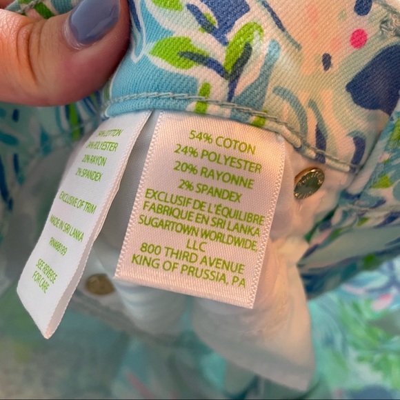 Lilly Pulitzer south ocean skinny jean lion around - Picture 6 of 6